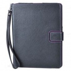 Protective PU Leather Case  +Stand with Strap for iPad 2