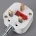 E27 to UK Power Plug Flexible Lamp Bulb Holder Socket Adapter Converter 60cm