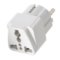 AC Power Plug Adapter Socket US EU 10A/16A 250V (2-Pack)