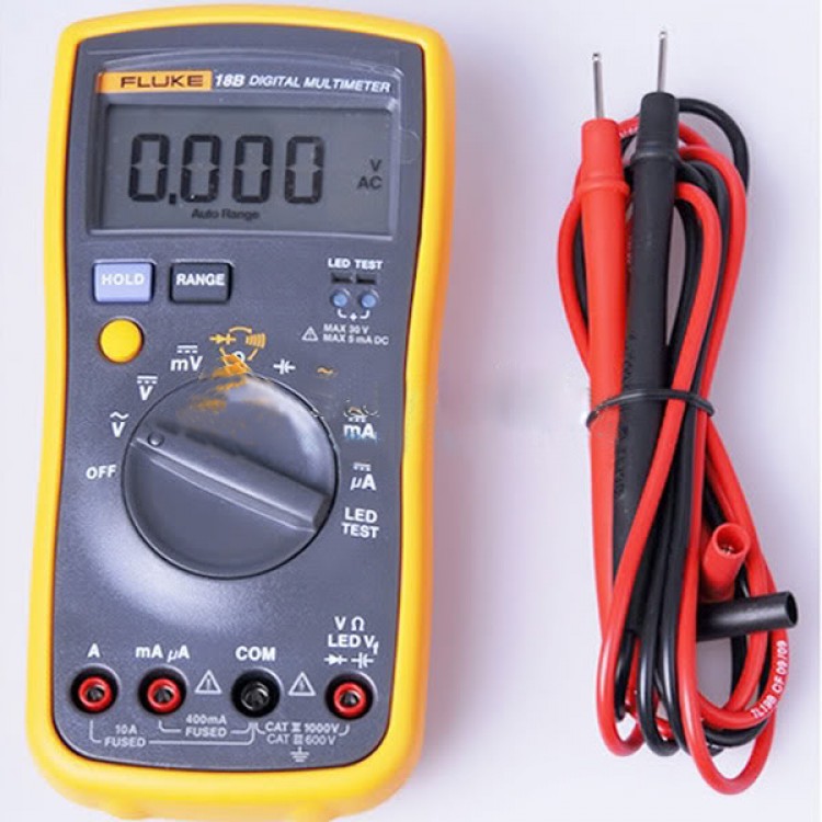 Fluke 18B LED Test Digital Multimeter 15B 17B AC/DC Ohm Free Shipping