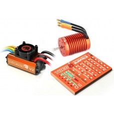 Leopard V2 60A ESC Combo + 9.0T Motor(4370KV/P2) + Program Card