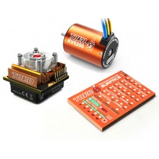 SKYRC Toro10 C120 120A ESC Combo+Toro 5200KV/4P Brushless Motor w/ Programming Card for 1/10 Scale Car