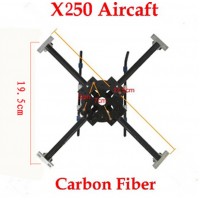 X250 Carbon Fiber Xcopter Quadcopter Aircraft Frame Kit Super Strength