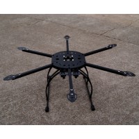 S650-V2 FPV Fiberglass Hexacopter Folding DIY X-Craft Frame + Landing Skid