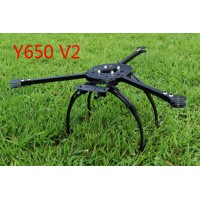 Y650-V2 Tri-copter 3-Axial/Y6 Copter DIY Frame Folding Design