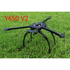 Y650-V2 Tri-copter 3-Axial/Y6 Copter DIY Frame Folding Design