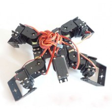 Tortoise-shaped Robotics 9DOF Aluminium Robot Frame Set -Black