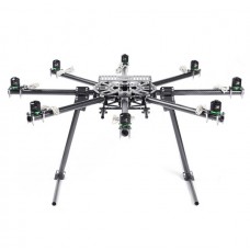 SkyKnight X8-1100 High Strength Carbon Fiber FPV Folding Octacopter Frame Kit+Landing Skid