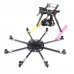 SkyKnight X8-1100 High Strength Carbon Fiber FPV Folding Octacopter Frame Kit+Landing Skid