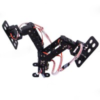 6DOF Biped Robot Educational Robot Can Turn a Somersault Race Walking Robot Frame Set -Black