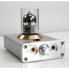 MUSE TU-20 Russia 6N11 Smallest Tube Preamp Headphone Amplifier-Silver