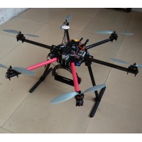 THB-PTZ 22mm Carbon Fiber Hexacopter Heavy-Duty FPV Multicopter/Aircraft Frame with Stable Landing Skid