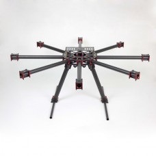 THB-X8 1000mm KK MK FF MWC 25mm Carbon Fiber Folding Hexacopter FPV Aircraft 18kg Flying Weight