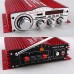 Kinter 25W*2 Car Power Amplifier USB SD CD FM MP4 Digital Player LED Display DC12V