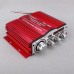 Kinter 25W*2 Car Power Amplifier USB SD CD FM MP4 Digital Player LED Display DC12V