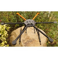 SkyFly-1000 Photography FPV Carbon Fiber Hexa-rotor Aircraft Folding Hexacopter Airframe Kit