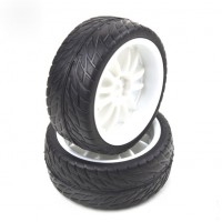 2pcs RC Rubber Sponge Liner Tires Tyre Wheel Rim 1:10 On Road Car