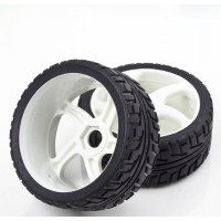 2pcs Rubber Sponge Racing RC Cars 1/8 Buggy Tyre Wheel Set for RC Model