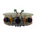 Round Smart Car Chassis Mobile Robot Platform Tricycle with Speed Sensor