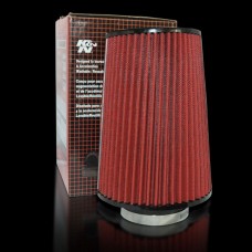 High Flow Universal Air Filter for Car Red + Black