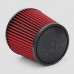 Universal Super Power Flow Stainless Steel Air Filter for Car Red + Black