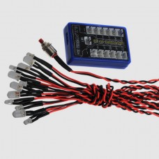 4.8-6V 12-LED R/C RC Car Flashing Smart LED Light System Version 2 L.E.D. Flash