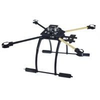 ATG L600 X4 Quadcopter Fiber Glass 600mm Folding Frame with Tall Landing Skid