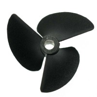 3 Blade Nylon Propeller Prop P1.4*47mm Shaft 0.2" for RC Boat 10pcs