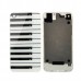 Piano Keyboard Design Chrome Hard Case Back Cover for iphone 4g 4G