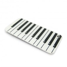 Piano Keyboard Design Chrome Hard Case Back Cover for iphone 4g 4G