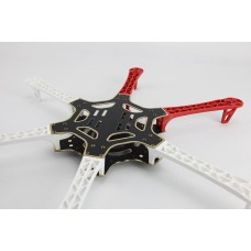 DJI F550 Airframe Hexa Frame HexaCopter White/Red Support KK MK MWC