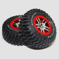 2-Pack Traxxas 1/10 Slash 4x4 BF Goodrich Tires & Wheels 4wd 2wd Stampede Blitz for SLASH4X4