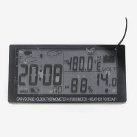 EC60 Car Voltage Hygrometer Thermometer Weather Forecast Multi-function Meter