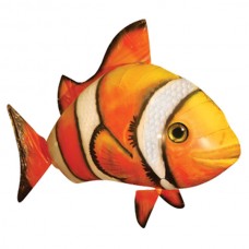 Cool 2-CH Remote Control Flying Clown Fish Air Swimmer - Orange