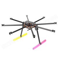 SkyKnight X8-1100 25mm Pure Carbon Fiber DSLR FPV Octacopter Folding Multicopter Frame Kit+Landing Skid