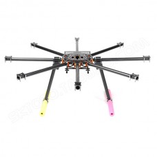 SkyKnight X6-1100 25mm Pure Carbon Fiber FPV Hexacopter DSLR Folding Multicopter Frame Kit+Landing Skid