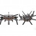 SkyKnight X6-1100 25mm Pure Carbon Fiber FPV Hexacopter DSLR Folding Multicopter Frame Kit+Landing Skid