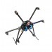 SkyKnight X6-850 High-strength Carbon Fiber FPV Hexacopter Multicopter Frame Kit w/ Landing Skid