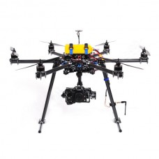 SkyKnight X6-850 High-strength Carbon Fiber FPV Hexacopter Multicopter Frame Kit w/ Landing Skid