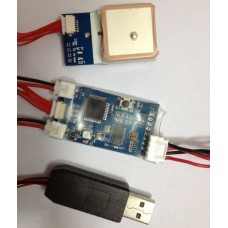 Remzibi V1.79 OSD W/MTK3329 10HZ GPS module & USB cable for program FPV