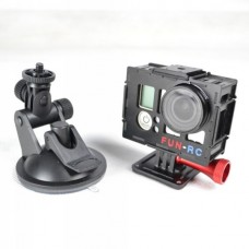 Gopro3 Housing Case Protector with Mounting Bracket+UV Glass Protector for FPV Camera Photography