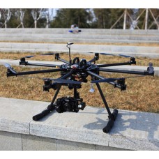 1050mm Carbon Fiber FPV Octagoncopter Octa Folding Multicopter Aircraft w/ Landing Skid Set for FPV Aerial Photography