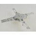 X340 Mini Silver Carbon Fiber Quadcopter Portable Micro Quadcopter Frame Kit