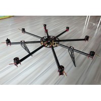 Hovering-6 Carbon Fiber 6kg FPV Multicopter Octocopter Frame with Customized Motor & ESC 