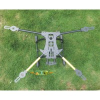 ATG TT-X4-16-600 Fiber Glass Quadcopter Sipder Folding Multicopter Frame with Tall Landing Skid(Fit APM2.5/Rabbit II)