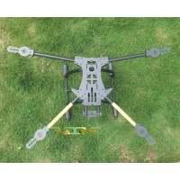 ATG TT-X4-16-650 Fiber Glass Quadcopter Sipder Folding Multicopter Frame with Tall Landing Skid(Fit APM2.5/Rabbit II)