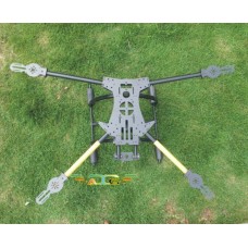 ATG TT-X4-16-650 Fiber Glass Quadcopter Sipder Folding Multicopter Frame with Tall Landing Skid(Fit APM2.5/Rabbit II)