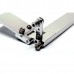 95mm CNC Aluminum Alloy Adjustable Dual Bibulous Rudder with for RC Boat RC Ship Silver