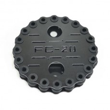 FC-A20 Carbon Fiber Anti-Vibration Plate Setw/ 20pcs Shock-Absorbing Rubber Balls for FPV Camera Gimbal