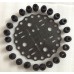 FC-A24 Carbon Fiber Anti-Vibration Plate Setw/ 24pcs Shock-Absorbing Rubber Balls for FPV Camera Gimbal